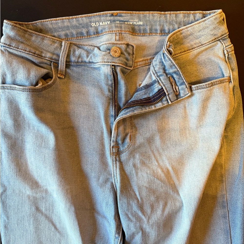 Old Navy High Rise Wow Flare Light Denim